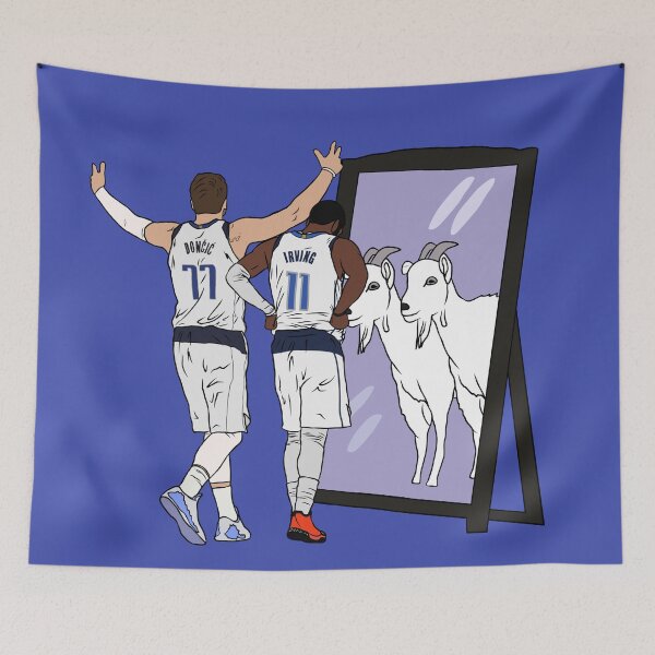 Item preview, Luka Doncic and Kyrie Irving Mirror GOATs designed and sold by RatTrapTees.