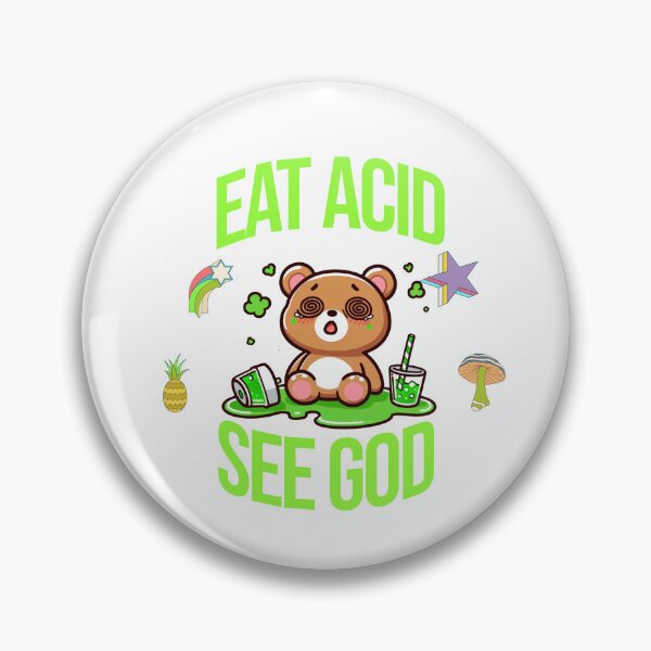 Item preview, eat acid see god Bear designed and sold by LemuellTrends.