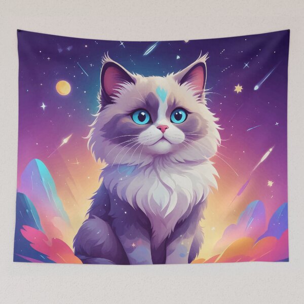 Item preview, Ragdoll Galaxy Cat designed and sold by WildlifeInc.