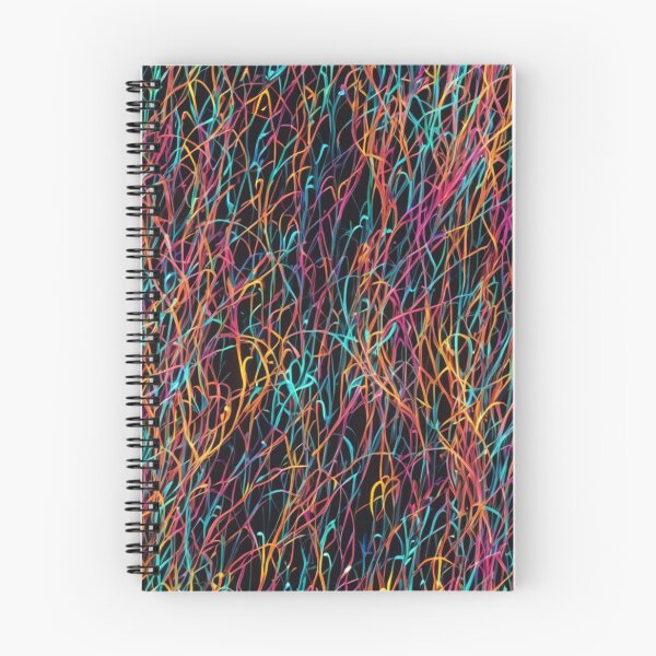 Item preview, Abstract Colorful Neon Fiber Optic Pattern designed and sold by calibrit.