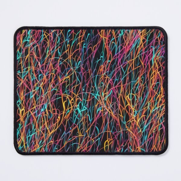 Item preview, Abstract Colorful Neon Fiber Optic Pattern designed and sold by calibrit.