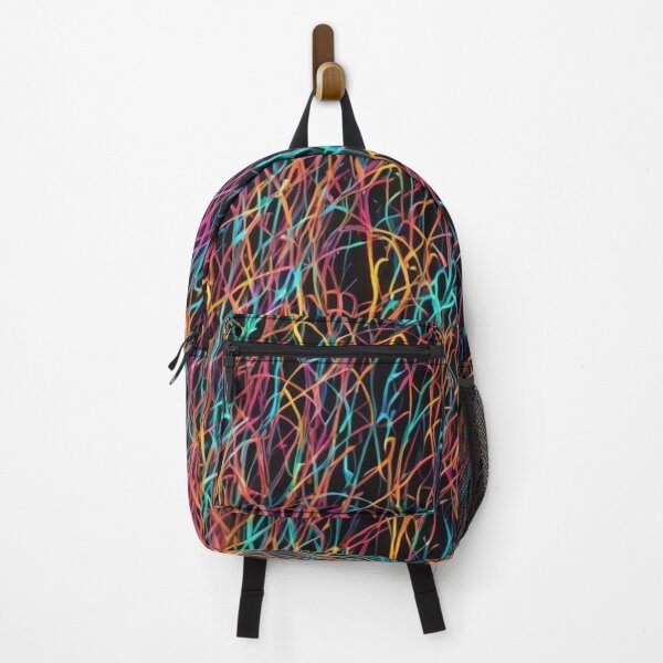 Item preview, Abstract Colorful Neon Fiber Optic Pattern designed and sold by calibrit.