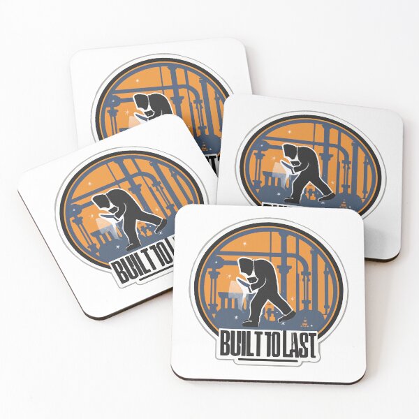 Item preview, Welder Silhouette 'Built to Last' Sticker designed and sold by NiftyWrx.