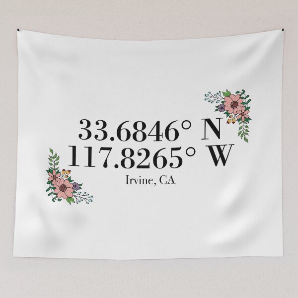 Item preview, Irvine, CA Coordinates designed and sold by mynameisliana.