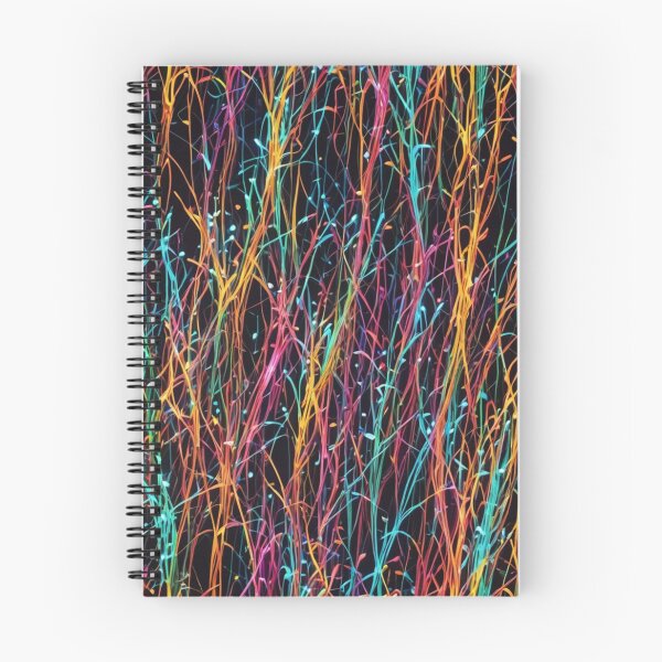 Item preview, Abstract Colorful Neon Fiber Optic Pattern designed and sold by calibrit.