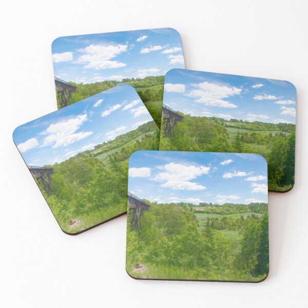 Item preview, Doube's Trestle Bridge Near Peterborough, Ontario, Painterly designed and sold by jrtwynam.