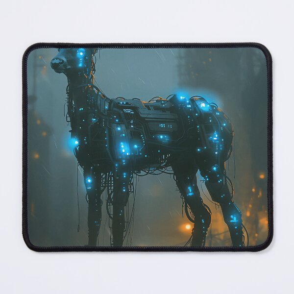 Item preview, Cyber Stag in Post-Apocalyptic Rain designed and sold by sreabby.