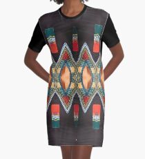 Design, tracery, weave, drawing, figure, picture, illustration,   Structure Graphic T-Shirt Dress