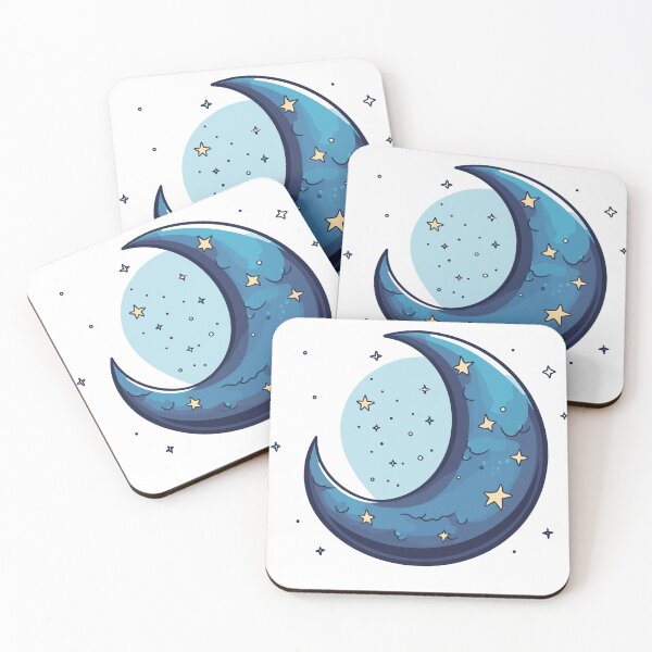 Item preview, "Moon Night Vector Illustration Space Background Abstract Sky Nature Design Astronomy Light" designed and sold by MagicCreationsW.