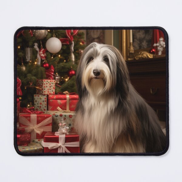 Item preview, Christmas Bearded Collie designed and sold by Samuelsboro.