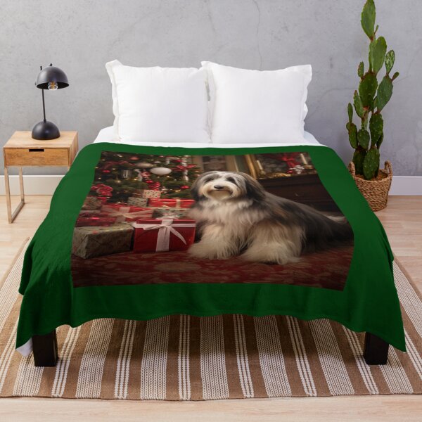 Item preview, Christmas Bearded Collie designed and sold by Samuelsboro.
