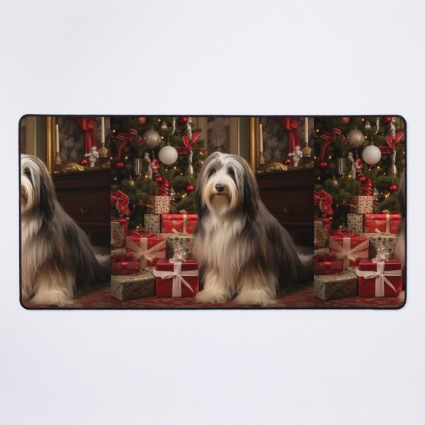 Item preview, Christmas Bearded Collie designed and sold by Samuelsboro.