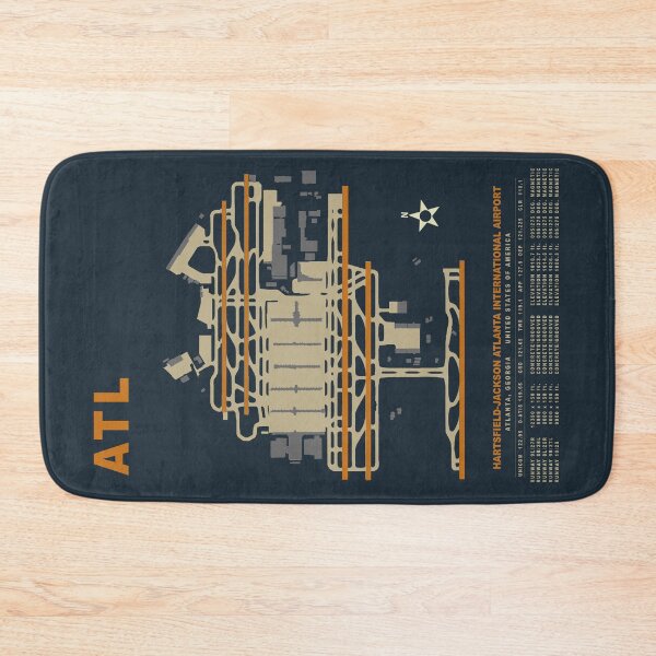 Item preview, ATL Hartsfield-Jackson Atlanta International Airport KATL Art Print designed and sold by RealPilotDesign.