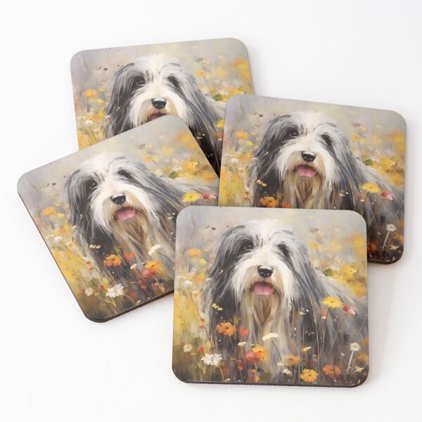 Item preview, Bearded Collie in a Wildflower Field designed and sold by Samuelsboro.