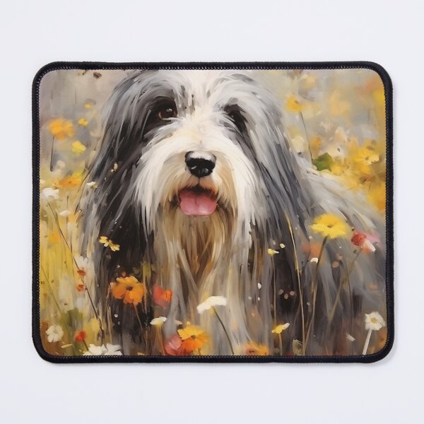 Item preview, Bearded Collie in a Wildflower Field designed and sold by Samuelsboro.