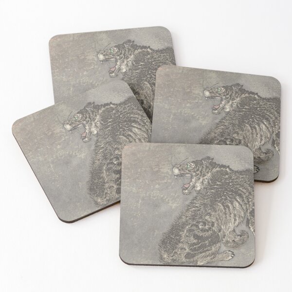 Item preview, Tiger and Lightining by Kobayashi Kiyochika designed and sold by My Artprintz.