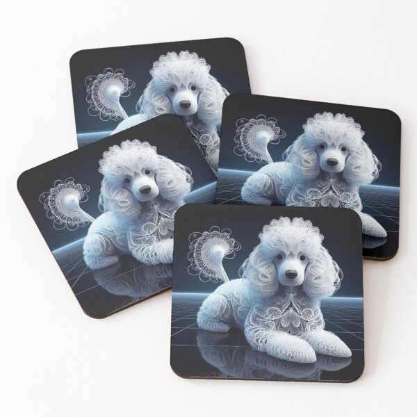 Item preview,  Lace White Poodle designed and sold by Wags & Tails.