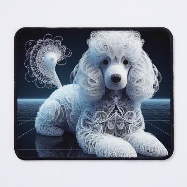 Item preview,  Lace White Poodle designed and sold by Wags & Tails.