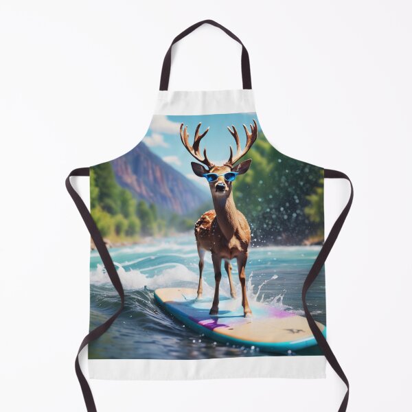 Item preview, Deer riding paddle board in lake designed and sold by AnimalFunShots.