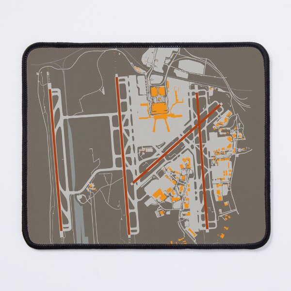 Item preview, CLT Charlotte Douglas International Airport NC KCLT Art Print designed and sold by RealPilotDesign.