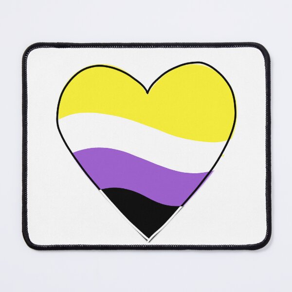 Item preview, Non-Binary From The Heart designed and sold by A4R0NN.