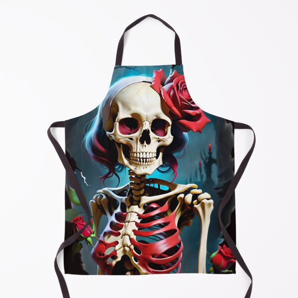 Item preview, Funny Undead Red Rose Skeleton designed and sold by TheArtOfPat.