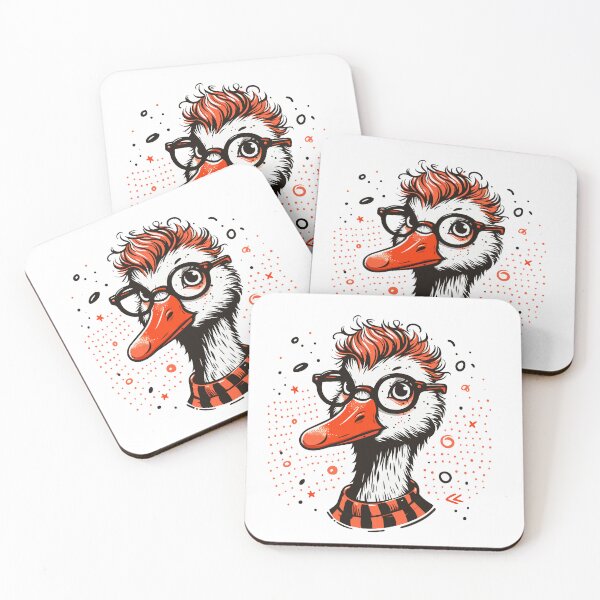 Item preview, Quirky Quacker: The Bespectacled Duck designed and sold by Designowner.