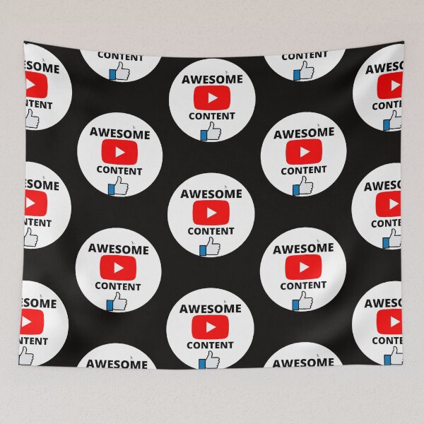 Item preview, YOUTUBE AWESOME CONTENT designed and sold by Highhocreations.
