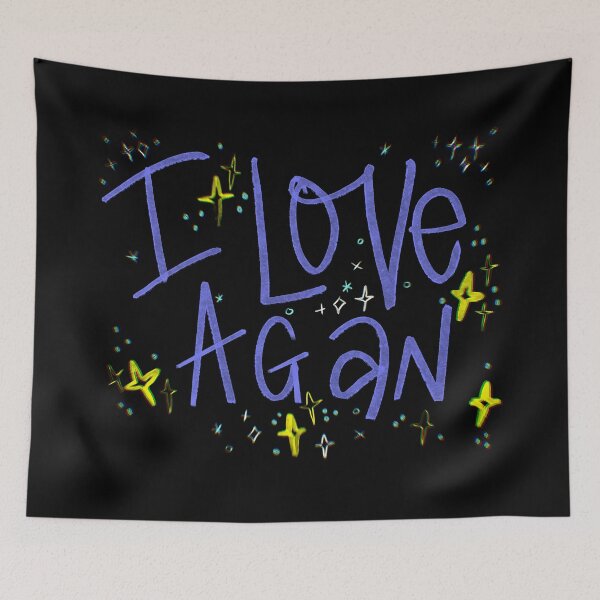 Item preview, ME ENCANTA EL NOMBRE DE AGAN PÚRPURA designed and sold by GIVENGRACE.ART.