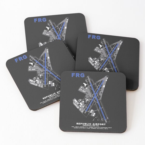 Item preview, FRG Republic Airport NY Airport Art Print KFRG designed and sold by RealPilotDesign.