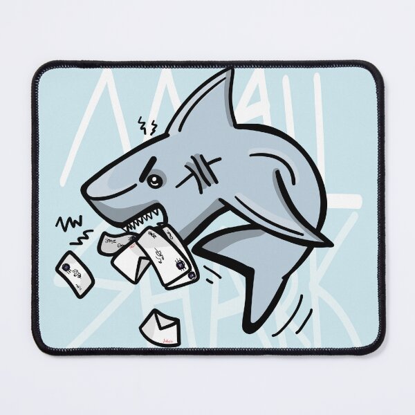 Item preview, Angry Mail Shark designed and sold by Sparkleweather.