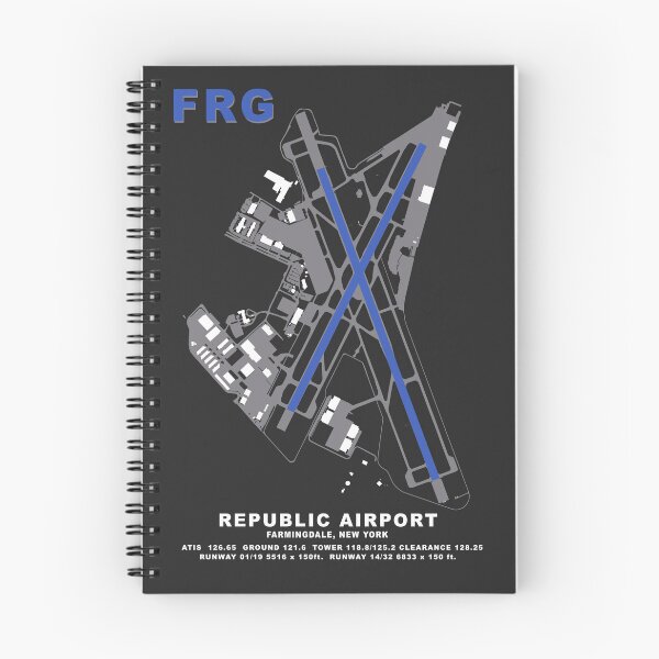 Item preview, FRG Republic Airport NY Airport Art Print KFRG designed and sold by Designed for Flight.