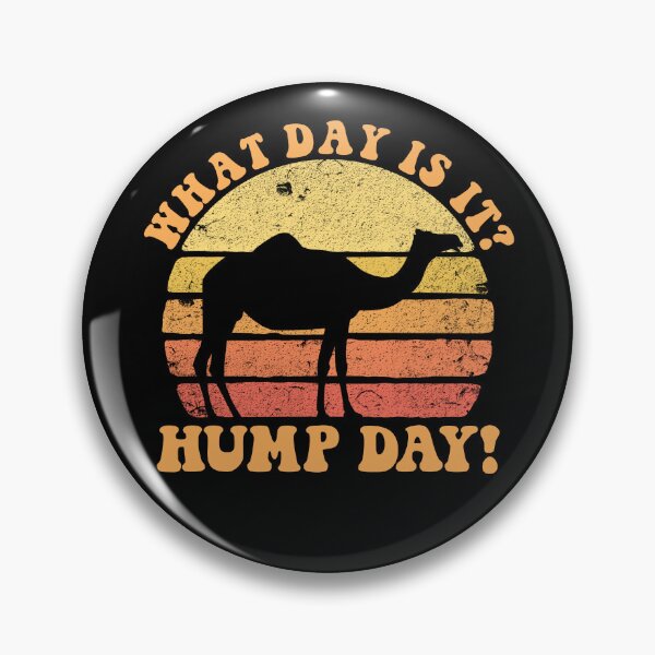 Item preview, What Day Is It Hump Day Retro Sunset Camel Hump Day Gear designed and sold by DynamicDesign.