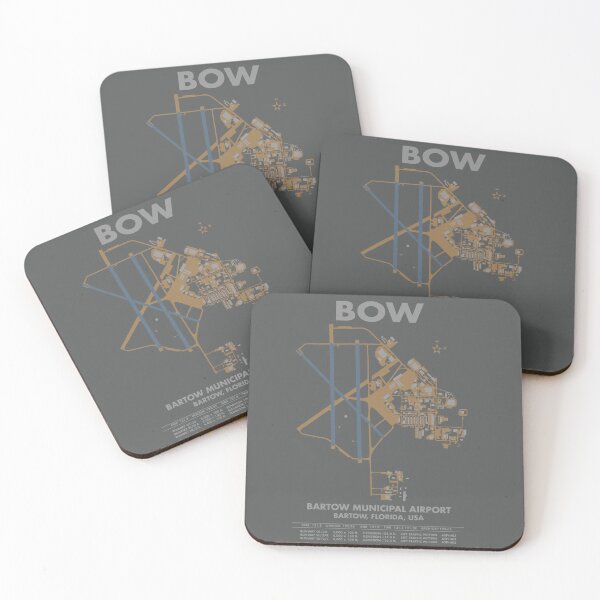Item preview, BOW Bartow Municipal Airport Art Print KBOW designed and sold by RealPilotDesign.