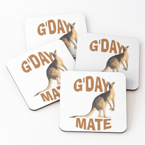 Item preview, G'day Mate (Kangaroo) designed and sold by Jenny  Dyer.