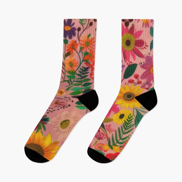 Item preview, Vibrant floral vintage shabby chic print designed and sold by PrettyPinkSkies.