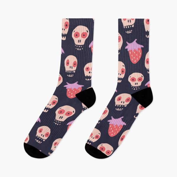 Item preview, Skulls and strawberries designed and sold by SaryandSaff.