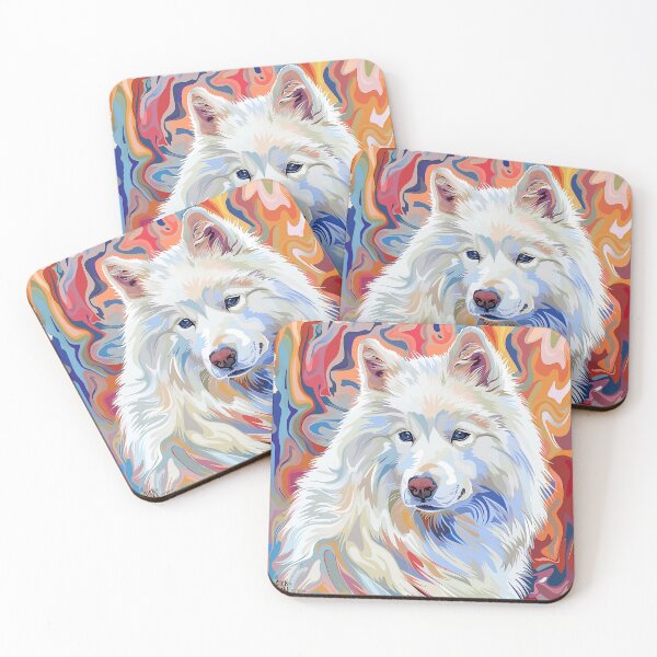 Item preview, Whimsy Whirlwind Samoyed the White Cloud Dog designed and sold by Sick-4-Life.