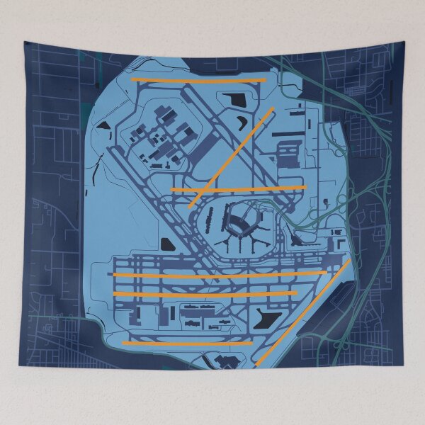 Item preview, ORD Chicago O'Hare International Airport Art Print KORD designed and sold by RealPilotDesign.