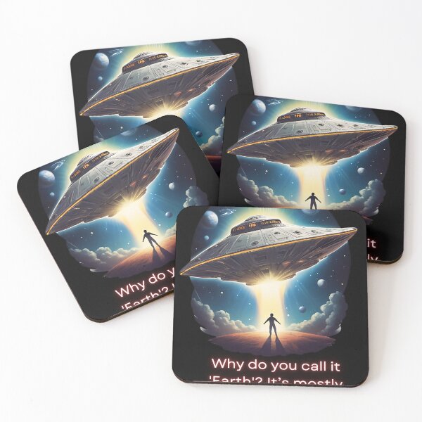 Item preview,  Why do you call it 'Earth'? It’s mostly water! Art  designed and sold by Obsidian Ink by Wilshire.