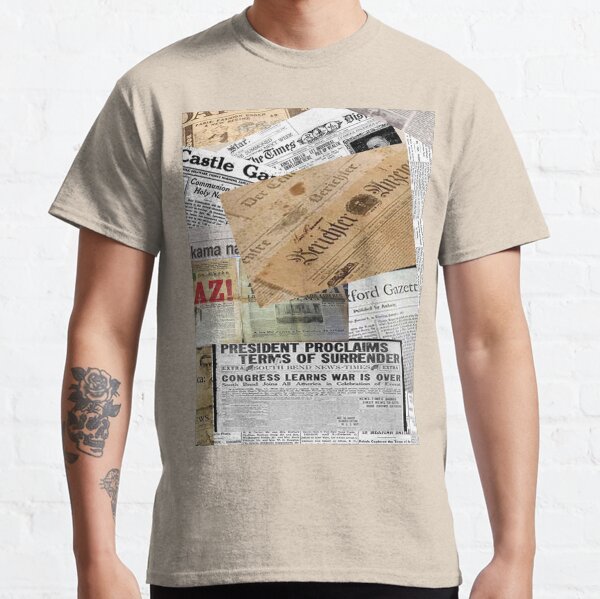 Vintage newspaper Classic T-Shirt