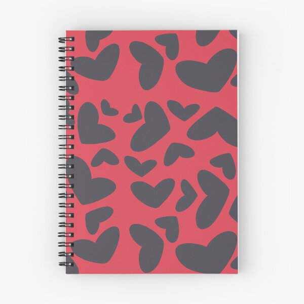 Item preview, Red Black Y2K Girly Heart Leopard Pattern Design designed and sold by YumiiWorld.