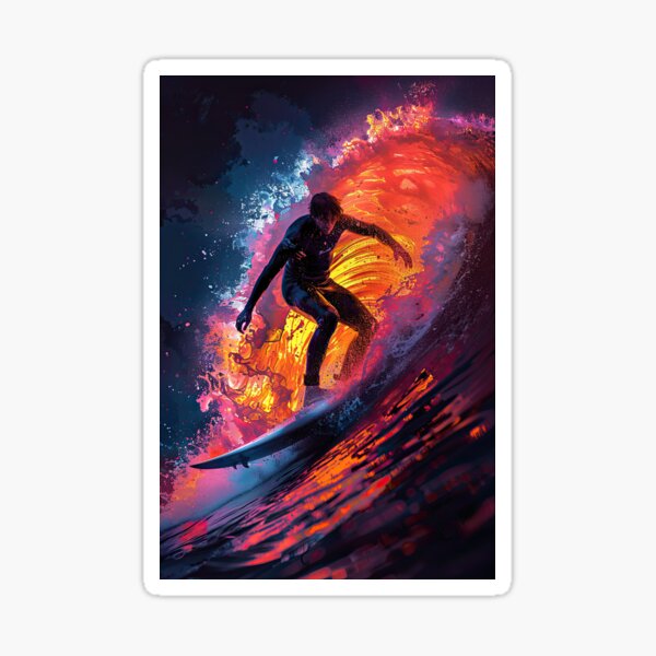 Item preview, Neon Surfing designed and sold by TheOosh.