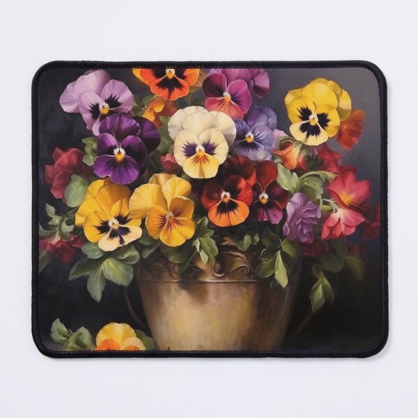 Item preview, Colorful Blooming Pansies designed and sold by Myra365Art.