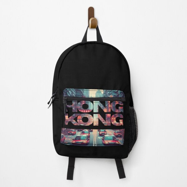 Item preview, Hong Kong busy road with red taxi cabs designed and sold by coloursforkids.