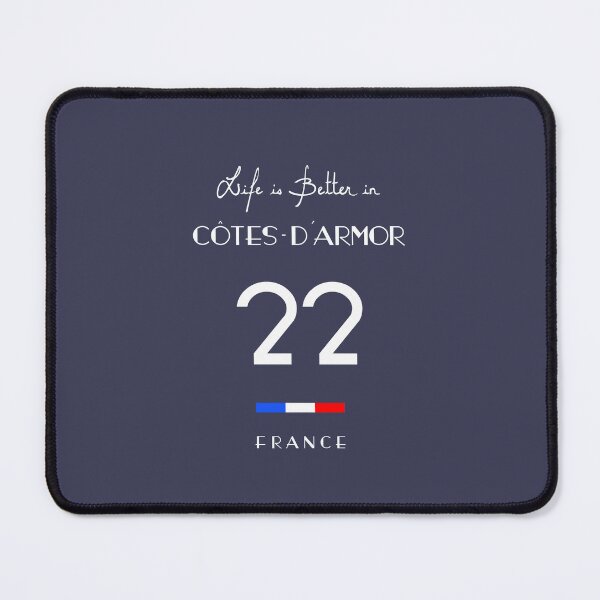 Item preview, Life is better in CÔTES-D'ARMOR Number 22 Bretagne France designed and sold by frenchsalsa.