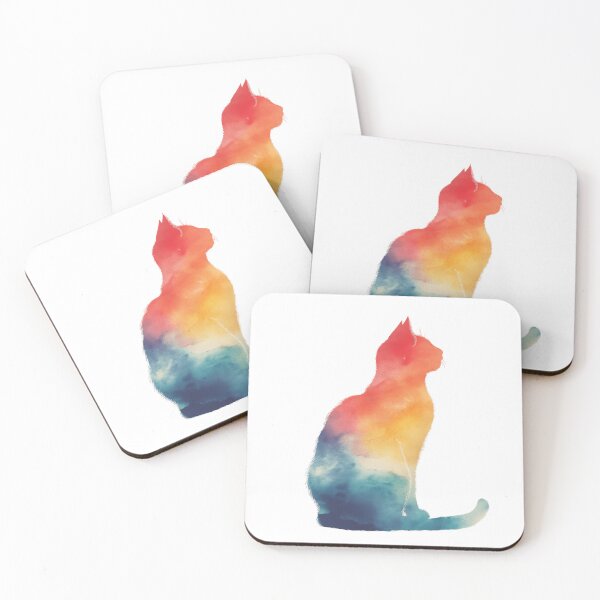 Item preview, colorful cat  designed and sold by N monster.