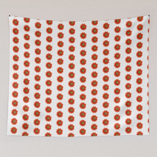 Item preview, Gazania Pop of Color Burst Green and Red with Yellow Center Die Cut designed and sold by JoyousArt4u.
