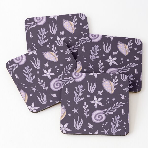 Item preview, Purple sea shells designed and sold by pinkyfish1010.