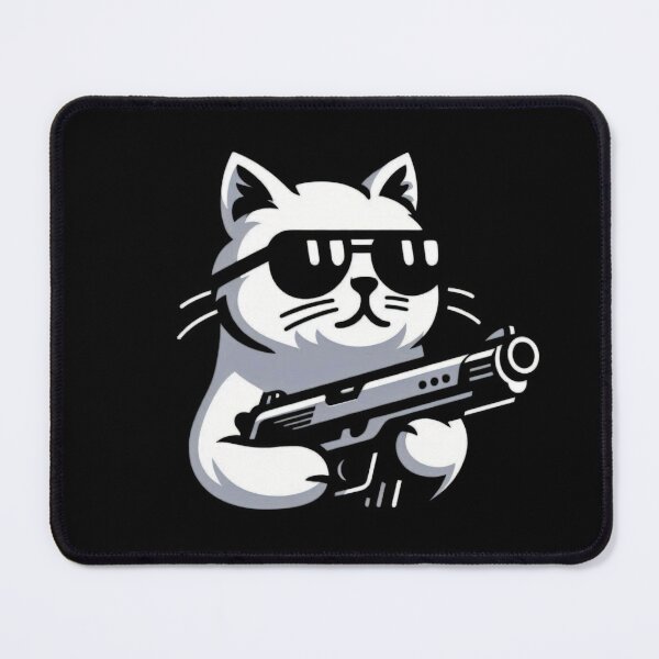 Item preview, Cat Gun Funny Cat designed and sold by VerveVerseBoo.